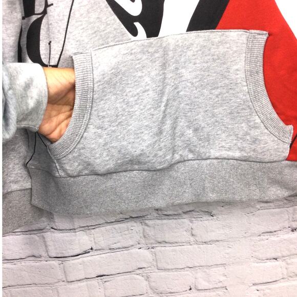 Tommy Hilfiger Retro Patchwork Kangaroo Pocket Long Sleeve Hooded Sweatshirt S - Picture 5 of 12